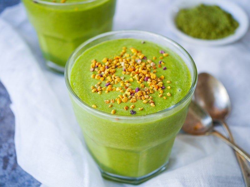 Spinach, Banana and Matcha Smoothie