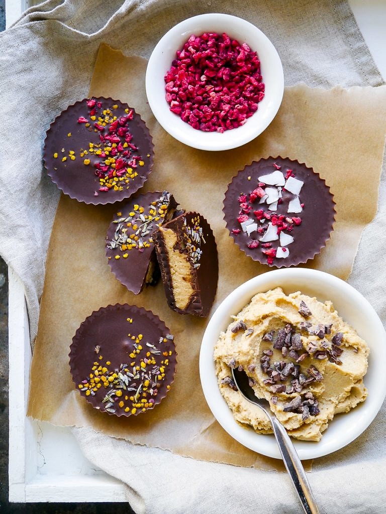 Maca Cashew Mousse Chocolate Cups are a delicious healthier dessert, and they're vegan and paleo friendly! Gluten free, dairy free and naturally sweetened with maple syrup.