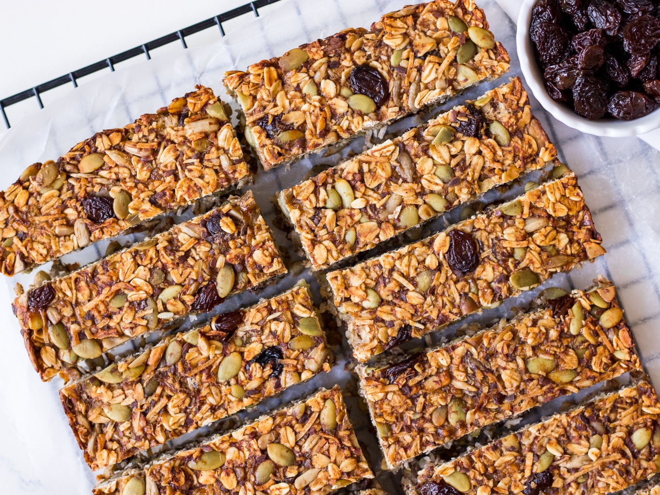 Vegan banana bread granola bar recipe by Nourish Every Day